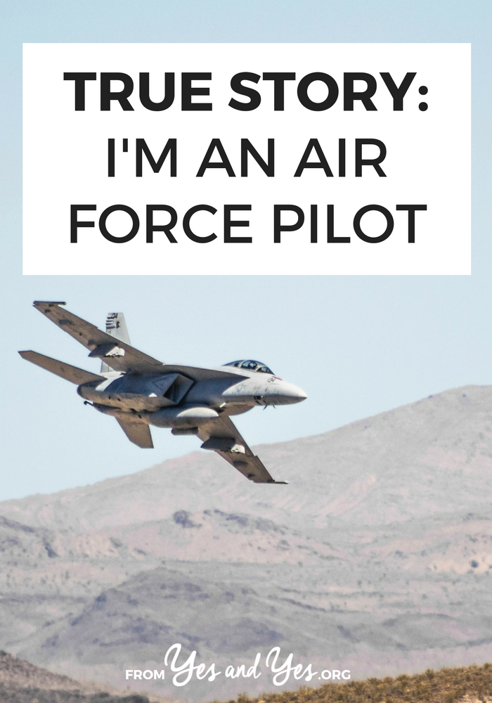 Wondering what it's like to be an air force pilot? Click through for one pilot's story!