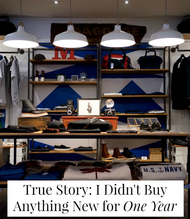 True Story: I didn't buy anything new for one year // yesandyes.org