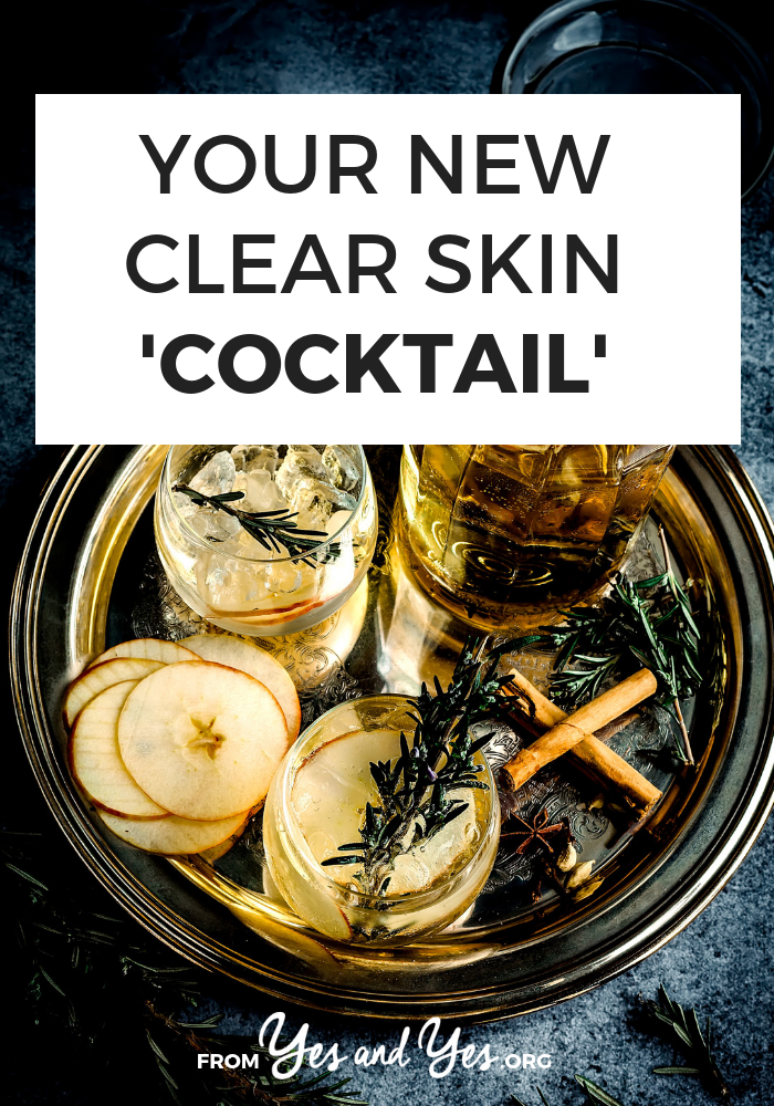 Looking for a clear skin cocktail? Wondering what to eat or drink for clear skin? Click through for some DIY skincare you can drink!
