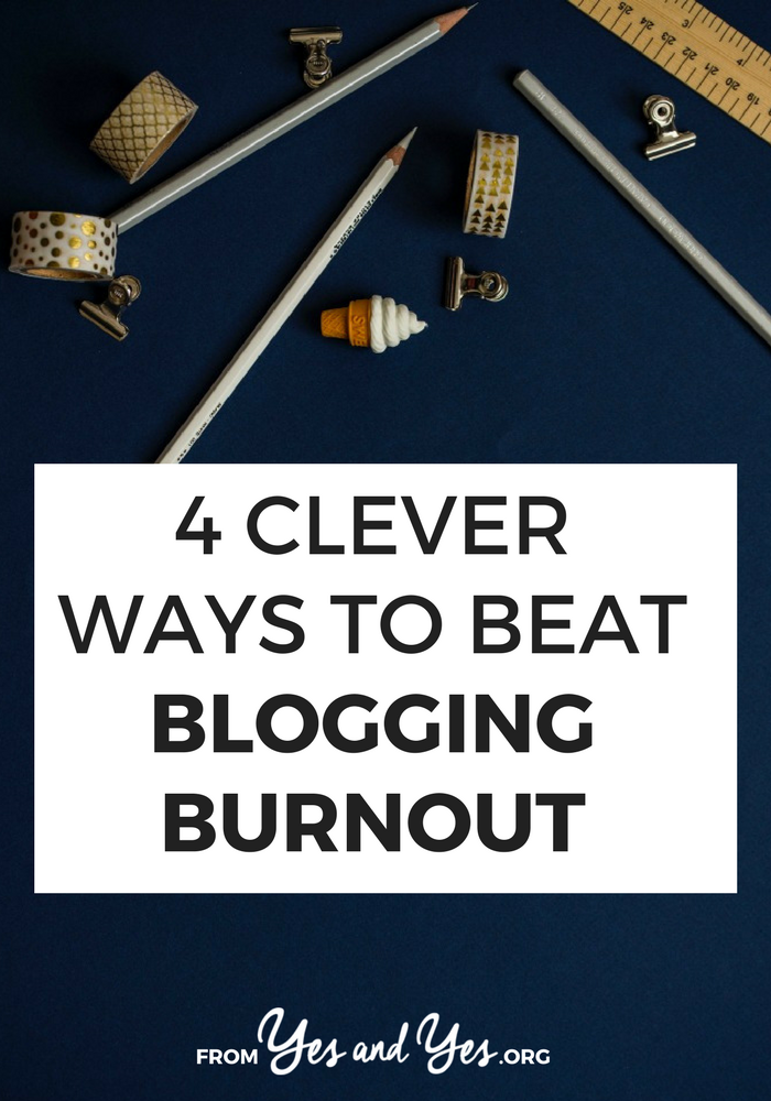 If you've ever struggled with blogging burnout, writer's block, overwhelm, or just too much work - this is for you! Click through for 4 ways to get back on track today! 