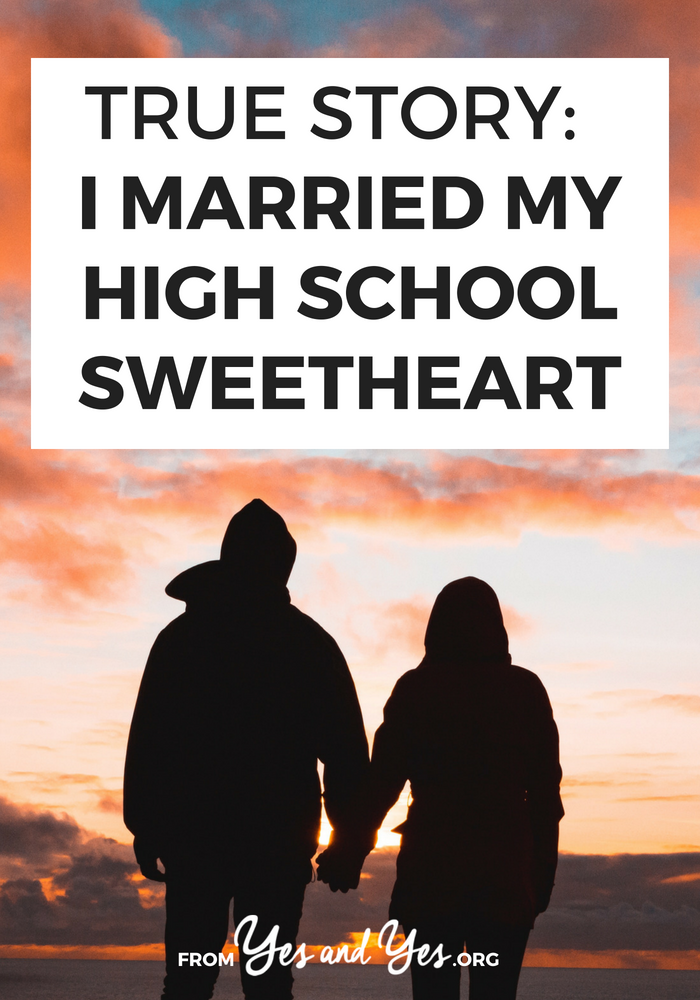 Can you imagine marrying your high school sweetheart? Still like and connecting with someone you liked when you were 16? Click through for relationship tips from one woman who married her high school boyfriend. 