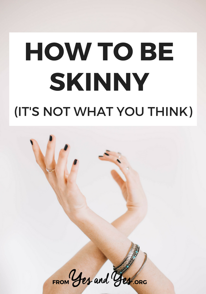 Wondering how to be skinny? Looking for weight loss tips? Click through for some pretty unexpected beauty advice.