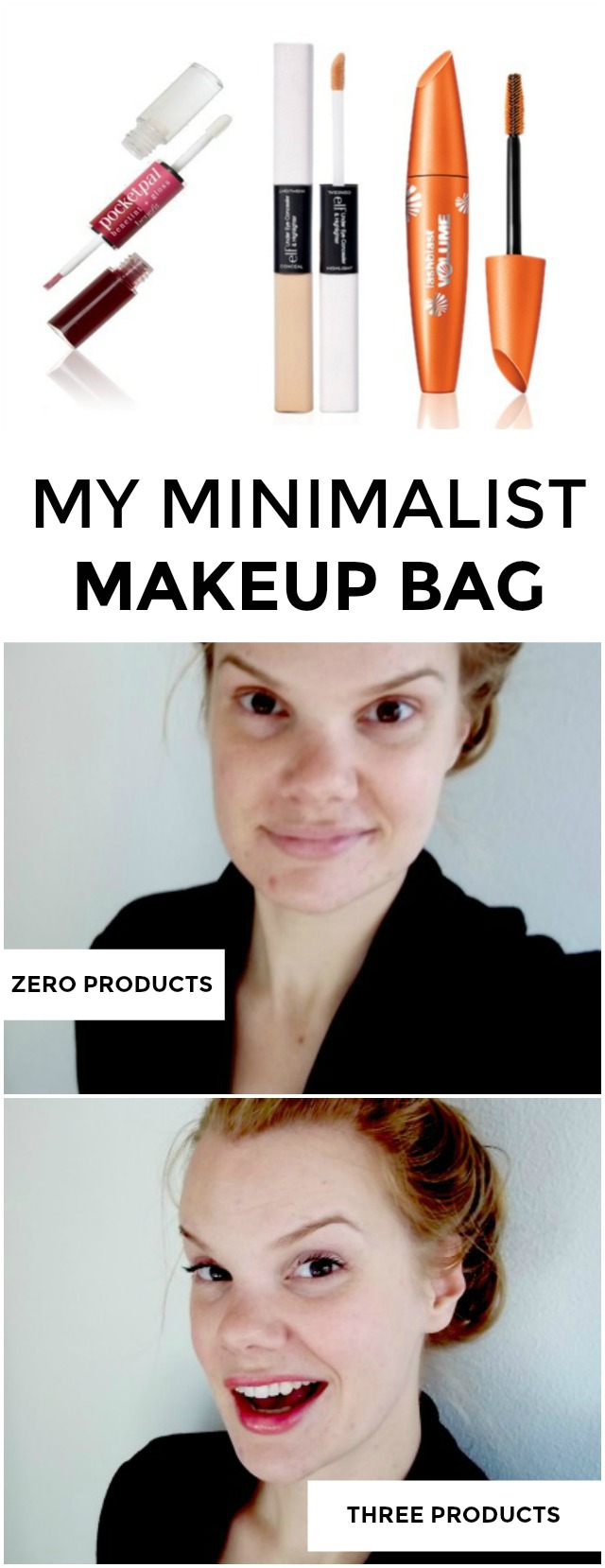 Trying to create a more minimalist makeup bag? Looking for travel makeup that won't take up tons of space? These are the three products I absolutely swear by for travel and run-to-Target situations!