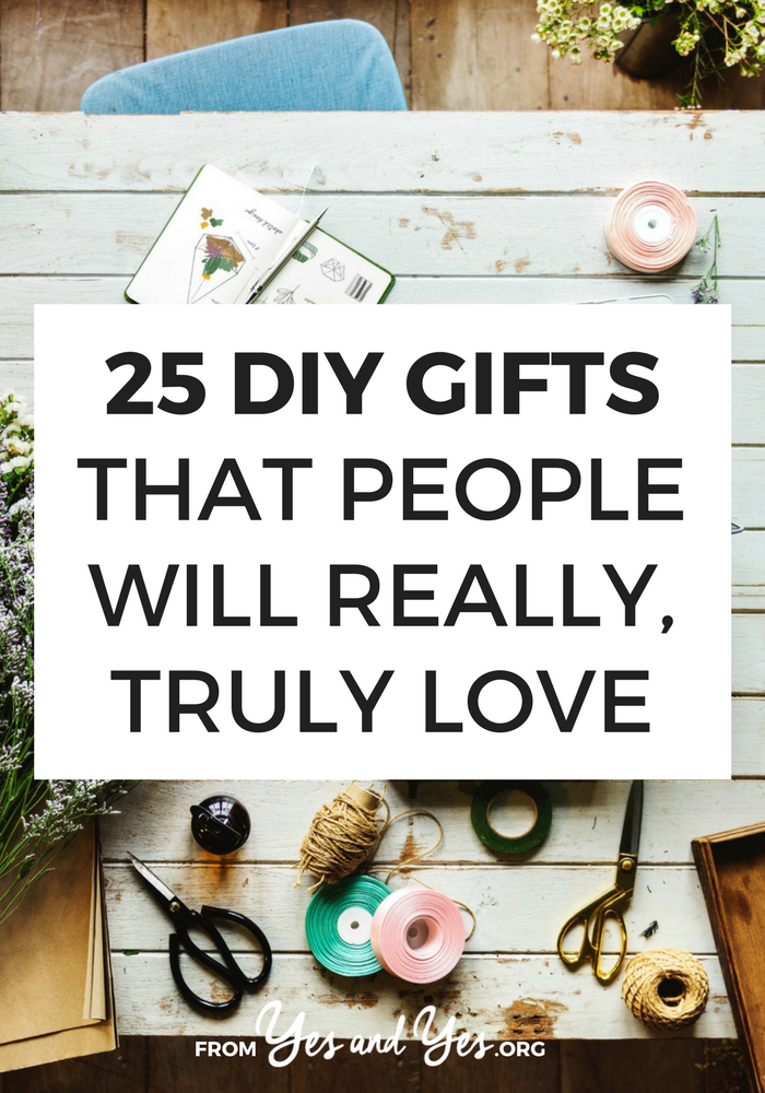 Want some DIY gift ideas that don't suck? That people will really, truly love? Click through for DIY gift ideas for the man, woman, traveler or pet-owner in your life! >> yesandyes.org