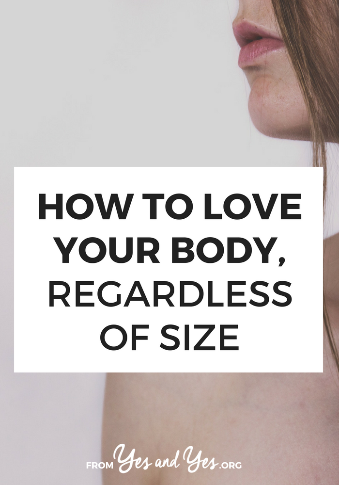 Want to love your body? Or try a bit of body positivity? You can practice self-love and self-care by loving the body you have, right now, now matter what size it is. 