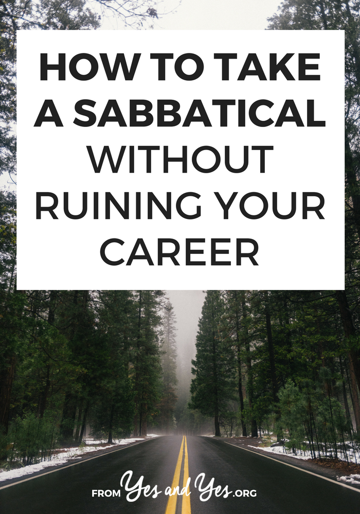 Want to take a sabbatical, but you're not sure where to start? Taking a break from work for a several months isn't just for professors! Click through and find out how one lawyer did it! >> yesandyes.org