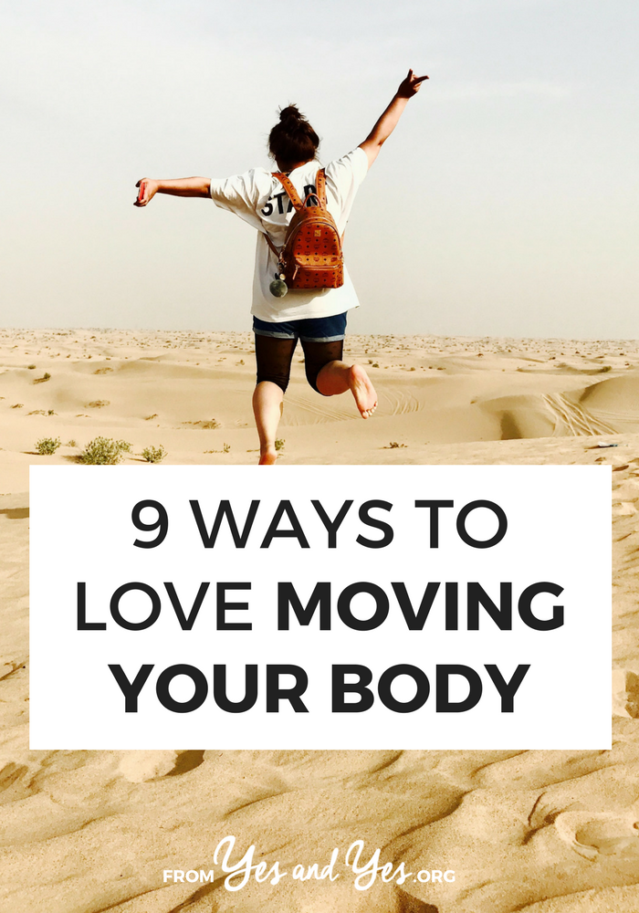 Looking for exercise tips or weight loss advice? That is not this post. If you'd like to learn how to love moving your body, read on for 9 great ideas! #exercise #movement #haes