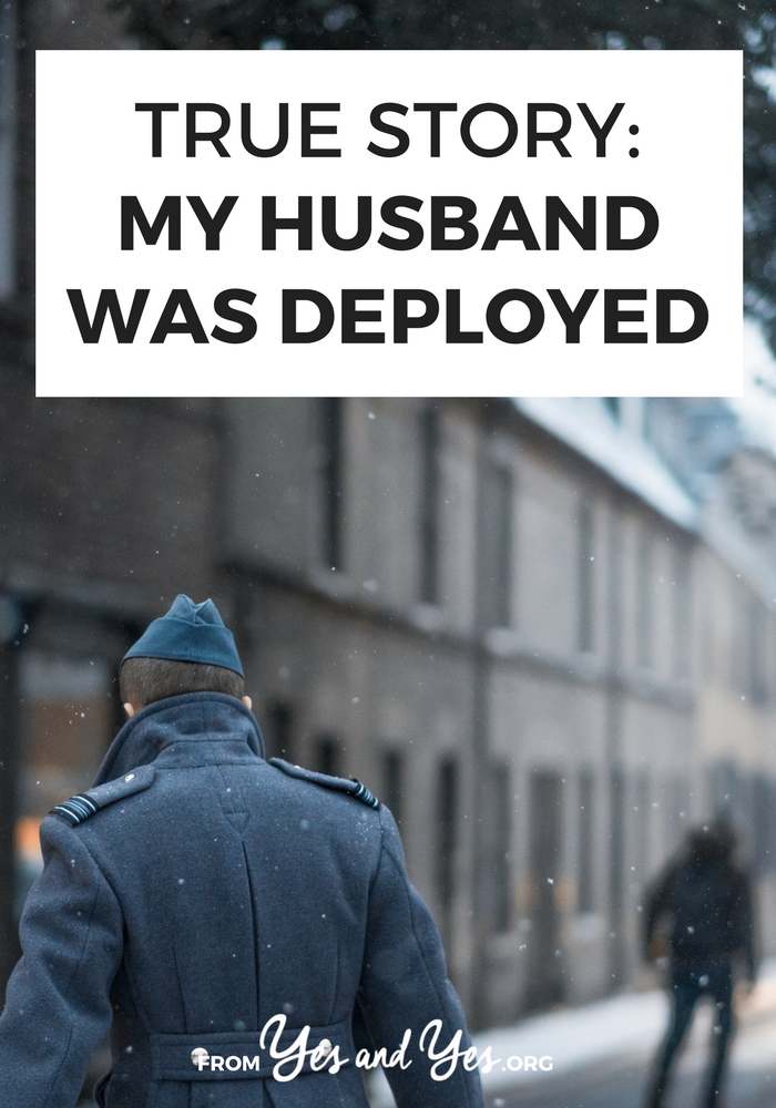 What's life like when your husband is deployed? How do you stay healthy and sane as a military spouse? Click through for one woman's story.
