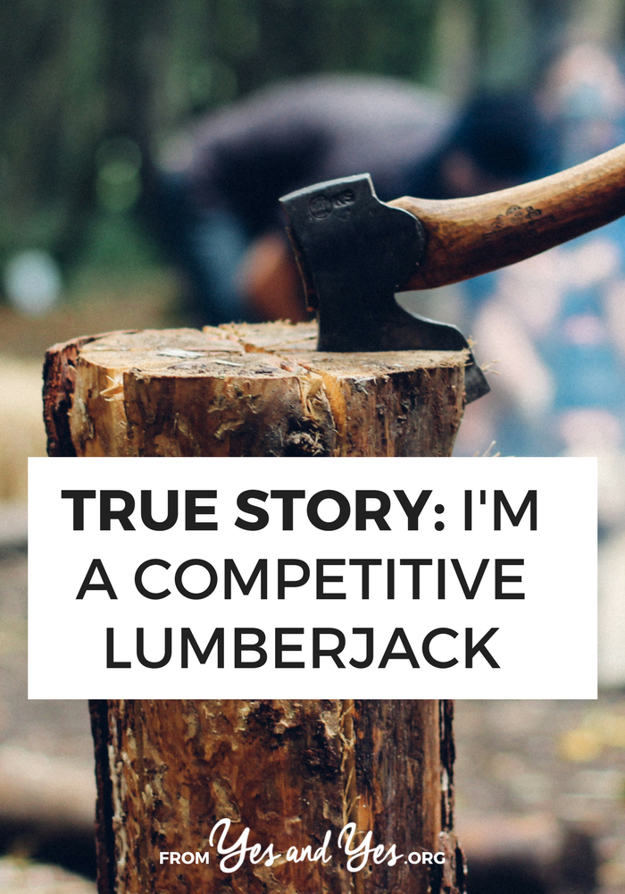 What's it like to work as a competitive lumberjack? Is it different than being a 'real' lumberjack? Click through for one man's story!