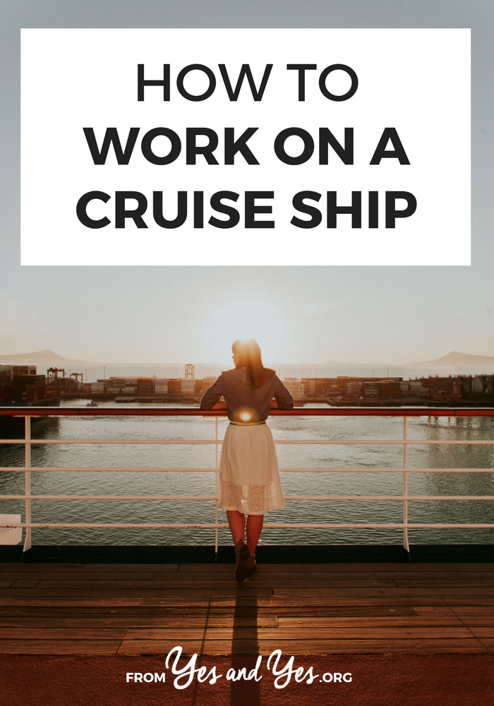 Want to work on a cruise ship? Looking for a job that pays you to travel? Click through for tips from a woman who's worked done several stints working on cruise ships - how to apply, what to expect, what you get paid, etc!