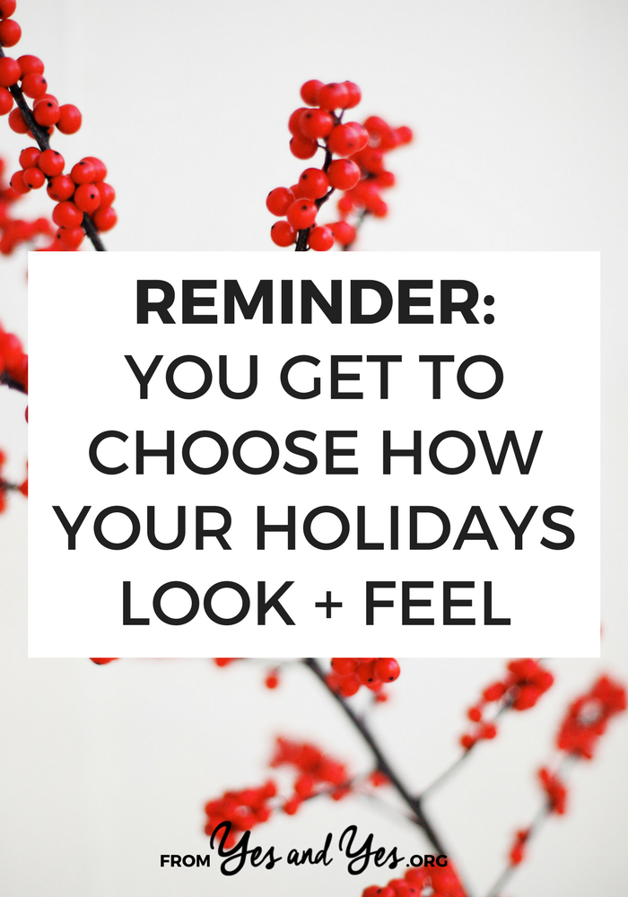 Do you want a minimalist Christmas? Or a calmer holiday season? It's easy to forget but we get to choose how we celebrate the holidays and if you want to opt out of a tradition or set of expectations, you can. 