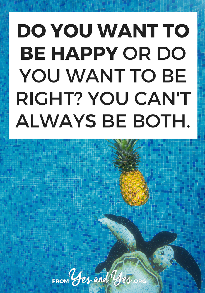 Do you want to be happy? Who doesn't? I bet you also like being right. Click through for a happiness tip most people won't tell you. 