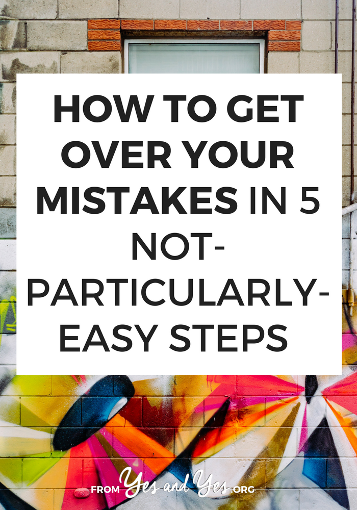 Want to know how to get over your mistakes? It takes equal parts honesty and self-awareness, but it's totally possible. Click through and read more.