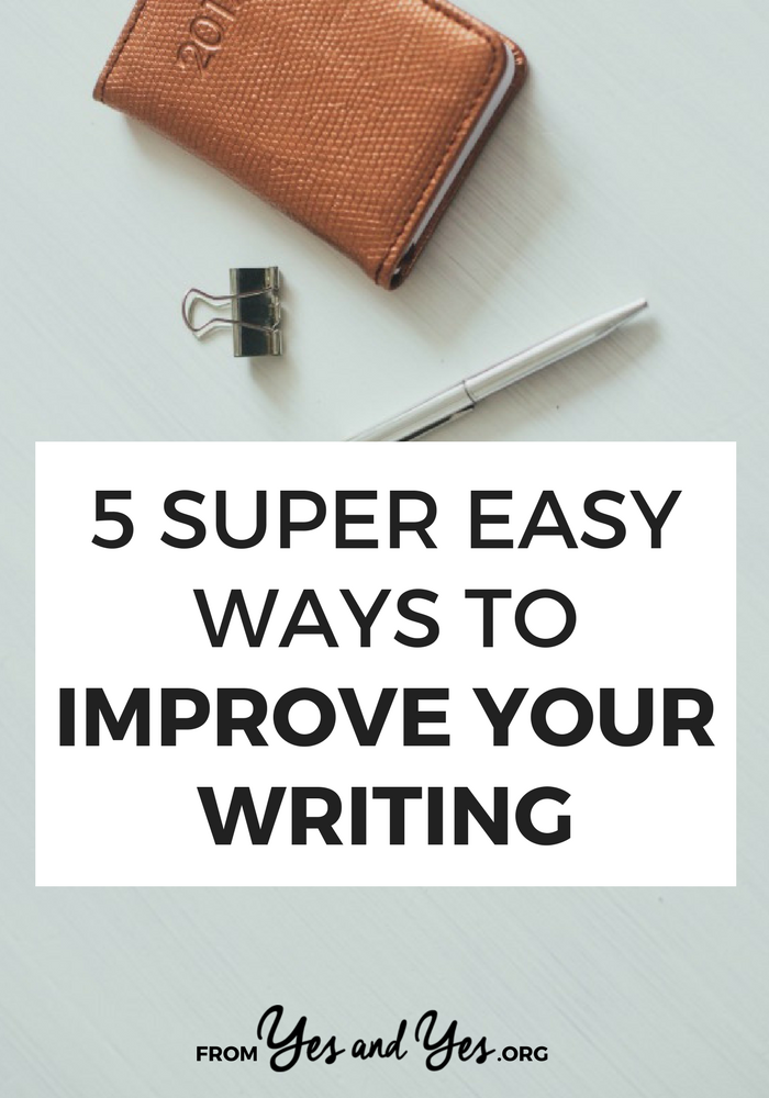 Want some easy ways to improve your writing? Without a daily two-hour free writing practice? I've been writing professionally for 16 years, click through for my best tips! >> yesandyes.org