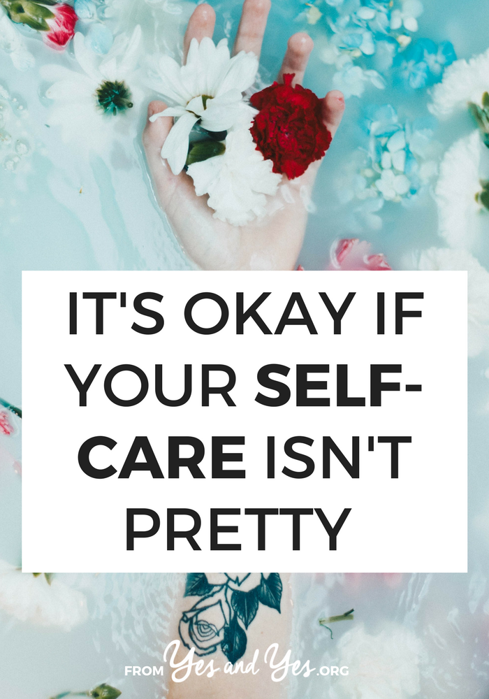 Are you trying to develop a self-care practice? It doesn't have to involve candles, altars, mantras, or bubble baths if you're not into those things. Self-care can look however YOU want. Click through to read more >> yesandyes.org