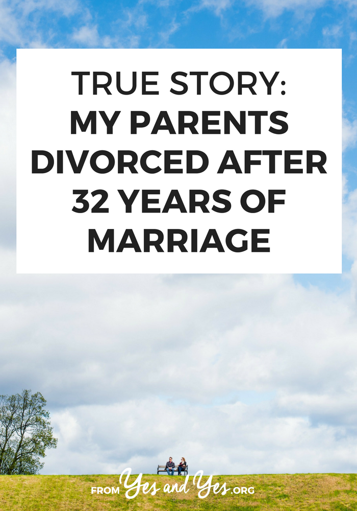 What's 'gray divorce'? How does it change your views on marriage when your dad leaves you mom for another woman? Click through to read one daughter's story // yesandyes.org