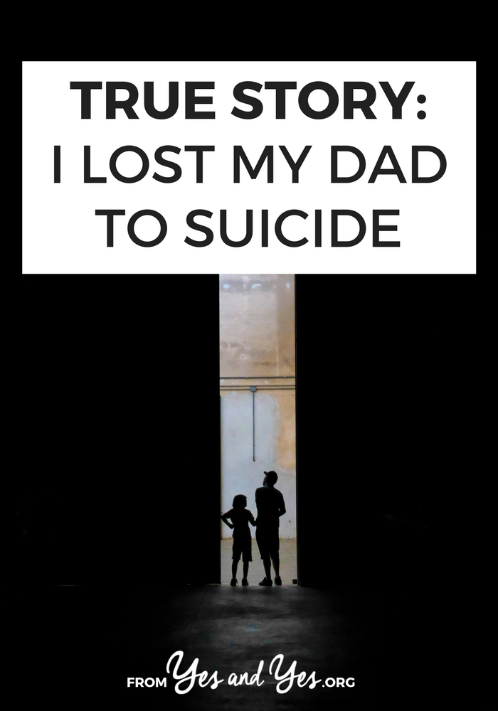 No matter what, it's incredibly difficult to lose a parent. How would you cope if you lost a parent to suicide? Click through for one woman's story.