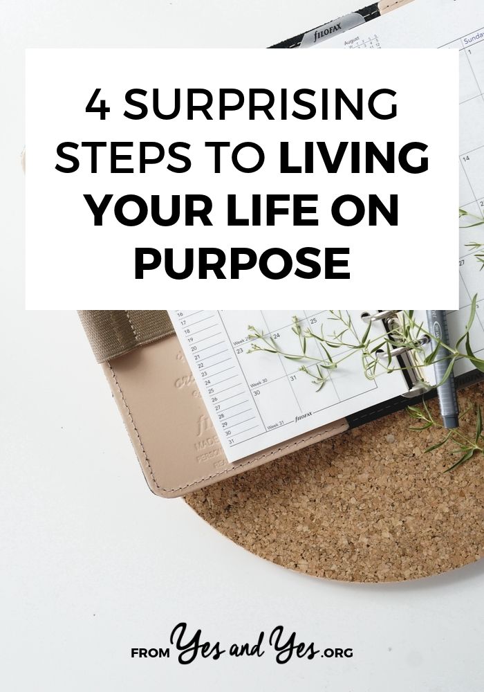 What does it mean to live life on purpose? What does intentional living look like? The answer is different for everyone. Click through for 4 things I do to make sure my life looks + feels the way I want. #selfdevelopment #selfhelp #motivation #intentionalliving