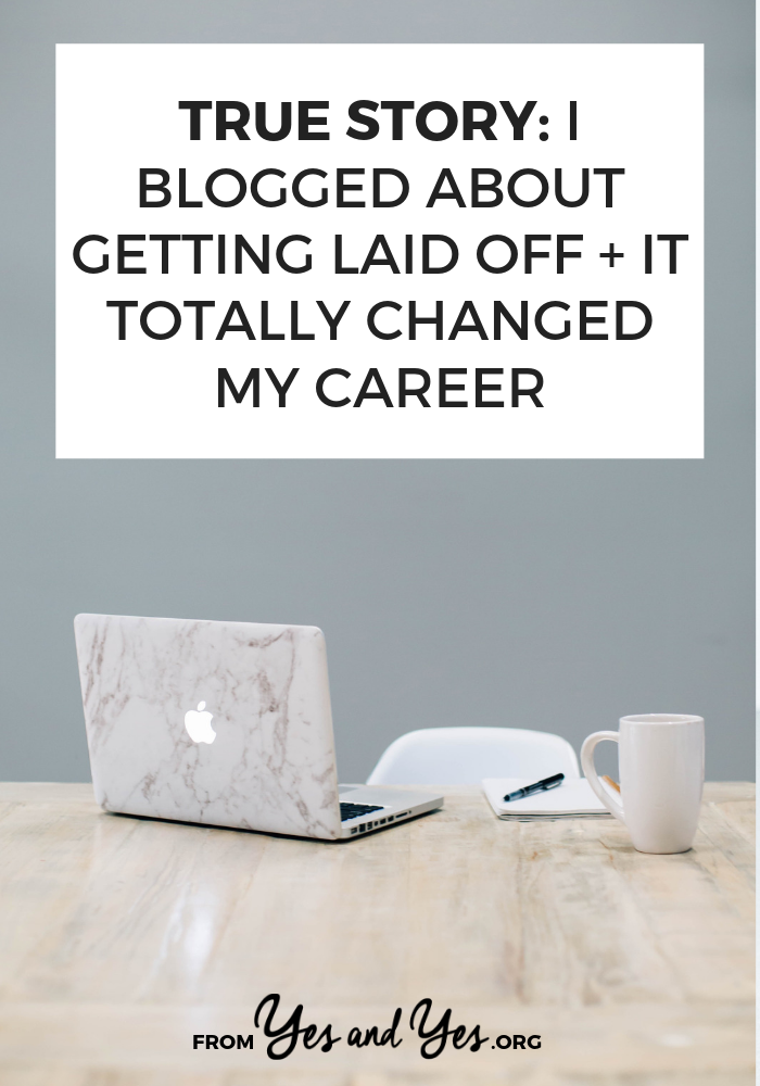 What happens when you blog about getting laid off? Should you write about losing your job? Click through for an interview with a woman who blogged about getting fired and how it affected her career