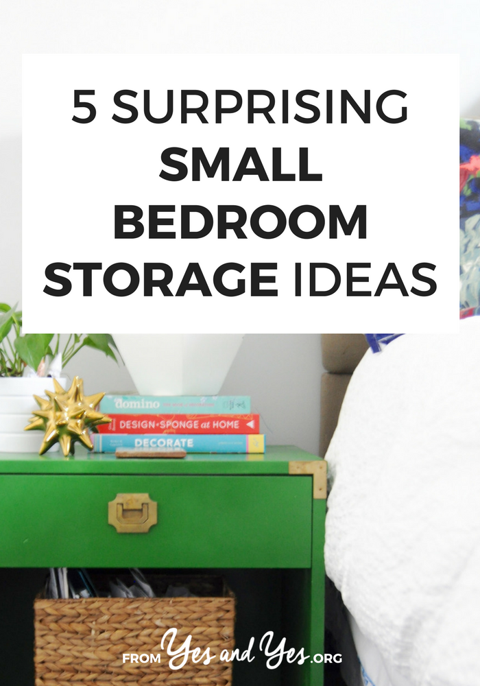 Looking for storage ideas for your small bedroom? Click through for 5 clever organizing tips you haven't seen before!