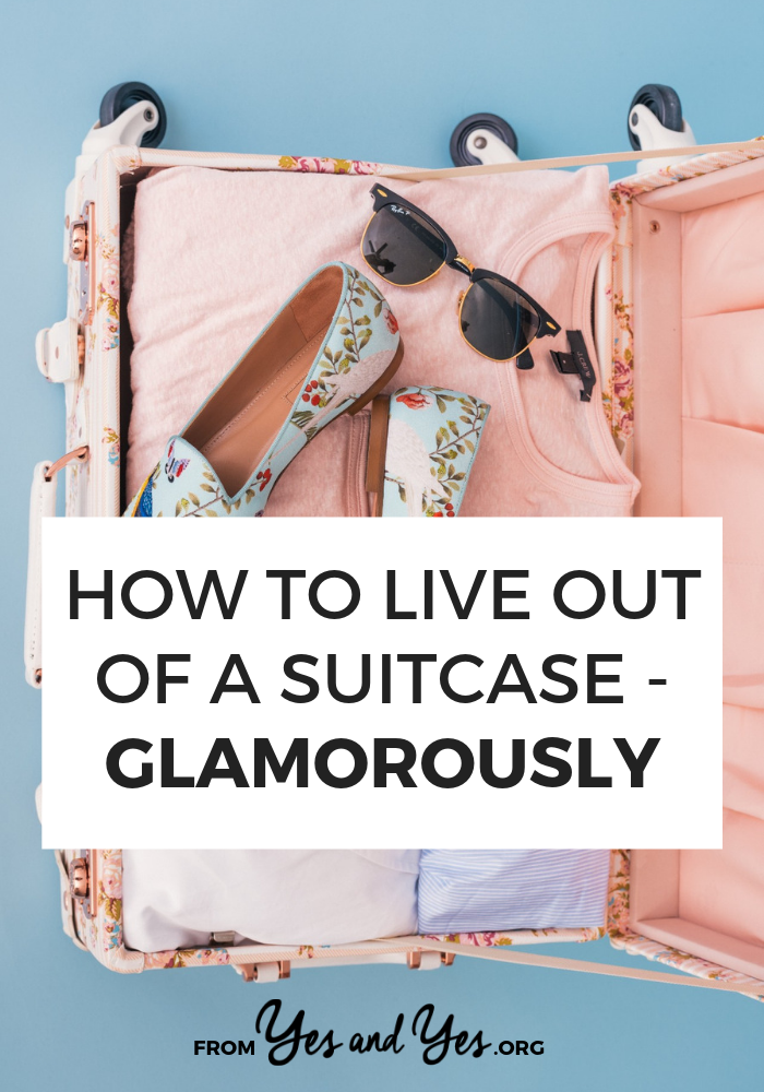 Want to live out of a suitcase while maintaining your manicure? Want to look cute while you travel? These stylish travel tips are for you! What to buy, how to pack, what to leave at home! #traveltips #packingtips #liveoutofasuitcase