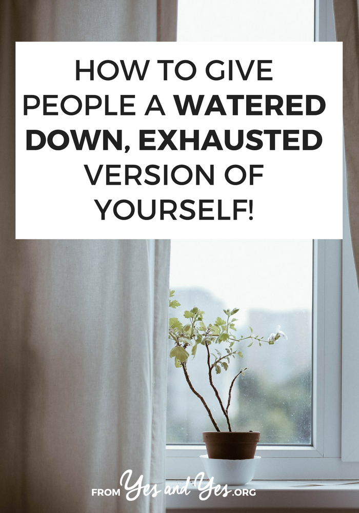 A watered down result