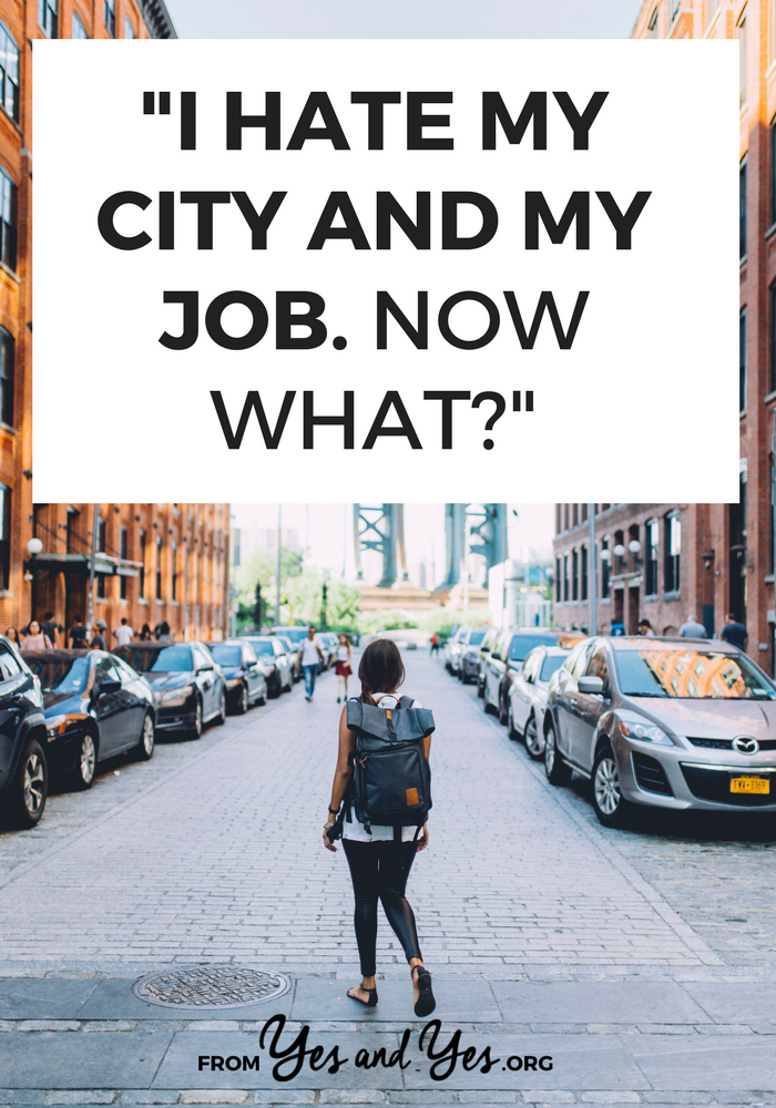 Do you hate your city? Non-plussed by your job? Starting over can seem impossible, but it's not. You're not stuck. Click through for 1,700 words + tons of actionable tips to get out of dodge! >> yesandyes.org