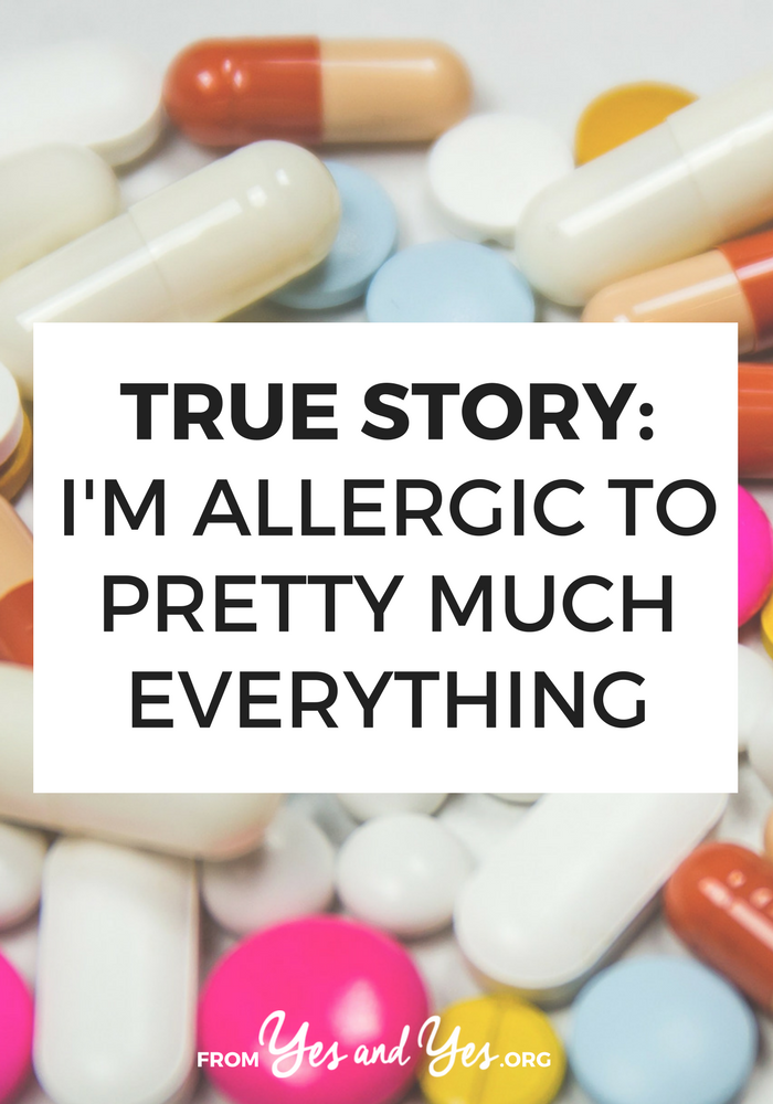What would life be like if you were allergic to everything? Or at least it felt like you were allergic to ALMOST everything? Click through for one woman's story of dealing with severe food allergies and environmental allergies.