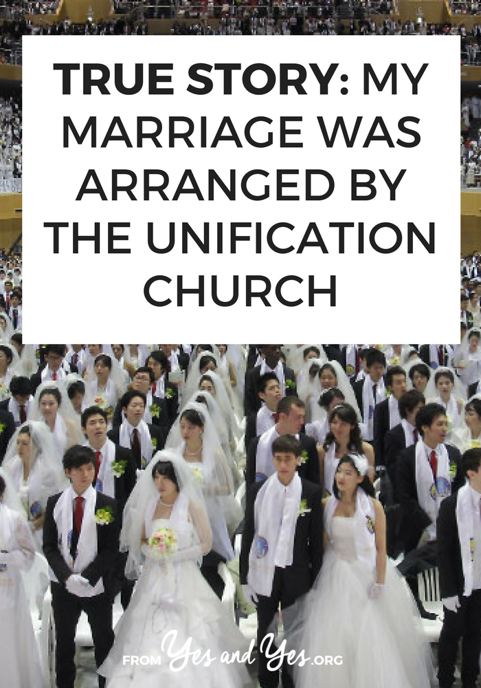 What would it be like to have an arranged marriage? Click through for one woman's story of having her marriage arranged by the Unification Church!