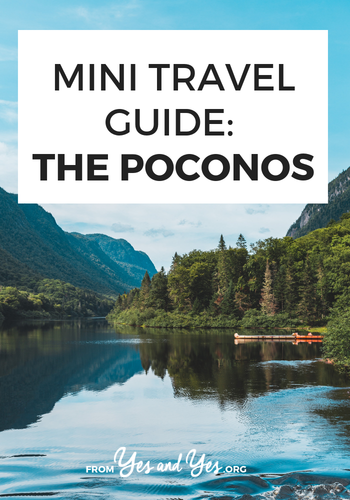 Looking for a travel guide to the Poconos? Click through for Poconos travel tips from a local - what to eat, places to go, and where to stay in the Poconos! #Poconos #Pennsylvaniatravel #honeymoon 