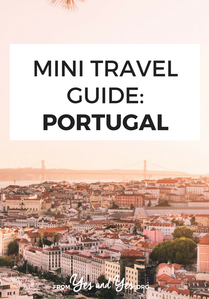 Want to visit Portugal? Portugal is incredibly affordable and safe. You'll love this written-by-a-local travel guide filled with travel tips on where to go, what to do, what to eat, and how to do it cheaply. Click through to start planning your trip! >> yesandyes.org