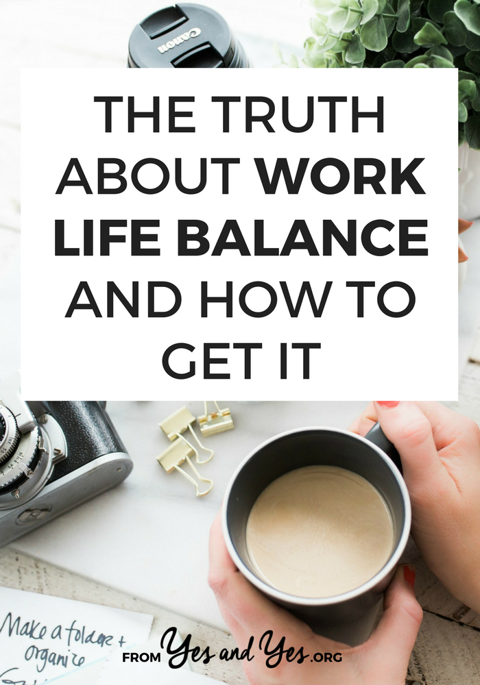 Are you searching for work life balance? Who's not?! It's not necessarily easy - and it's not for everyone! - but here are 4 epiphanies that have helped me work less and enjoy my life more. Click through to see if they'll work for you >> yesandyes.org
