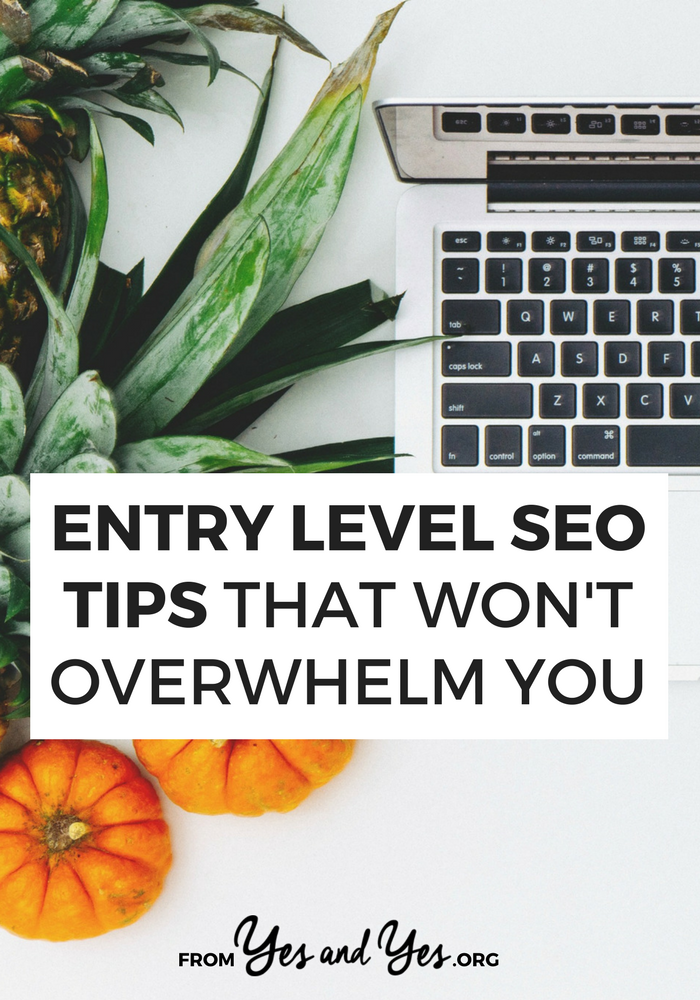 Entry level SEO tips that ANYBODY can implement! Try these three things can dramatically improve your SEO. If you know you should be optimizing your posts but you don't know where to start, these tips will help! >> yesandyes.org