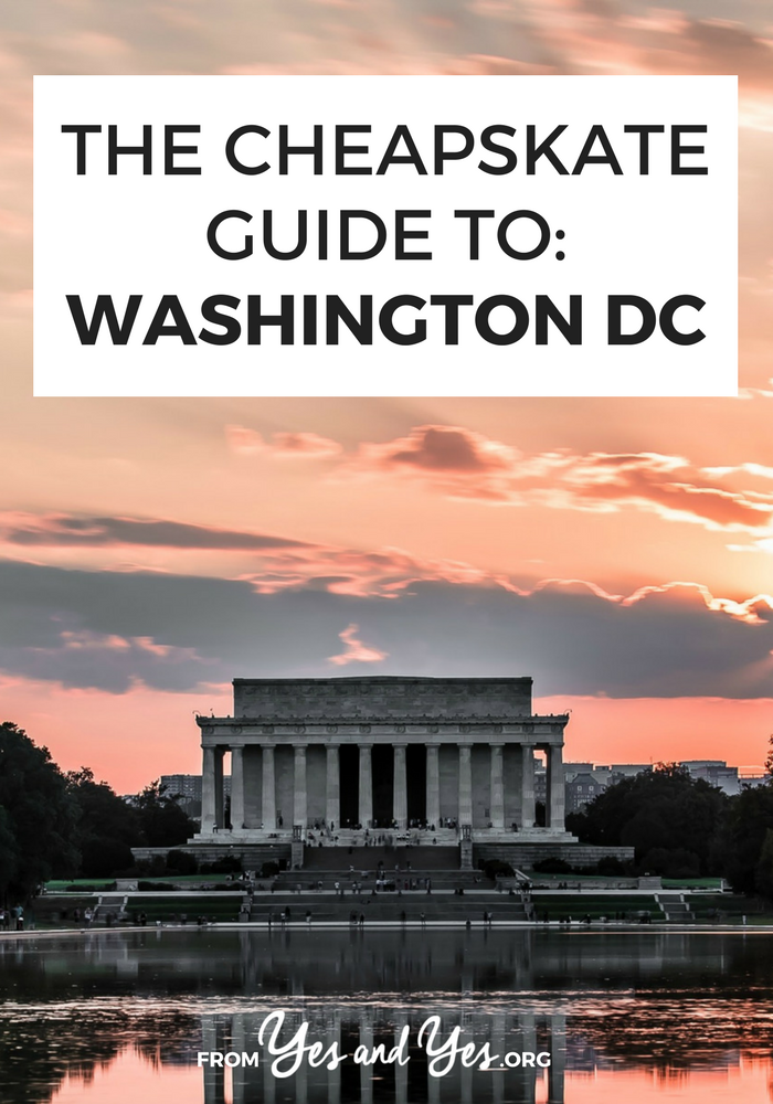Looking for cheap things to do in Washington DC? Look no further! Our country's capital is infamously expensive but this guide will point you towards $30-a-night hostels, $11 bottomless mimosas, and free museums + movies! Read on for the details! #cheaptravel #budgetravel #Washingtondc #usatravel #usaroadtrip #travelusa #ustravel #ustraveldestinations #americatravel #travelamerica #vacationusa #usatrip