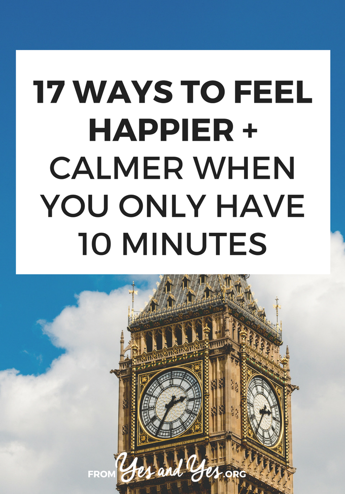 There are lots of ways to feel happier right now - even if you're busy or broke or kind of overwhelmed. Don't 'save' happiness for later! Read on for happiness tips, ideas for self-care, and ways to feel calmer, even when you're busy.#behappier #howtobehappier #howtofeelhappier #happierthanever #waystobehappier #tipstobehappier #happybooks #waystomakeyourselfhappier #howtobehappy #happinessactivities #happinesshabits #happinessmindset