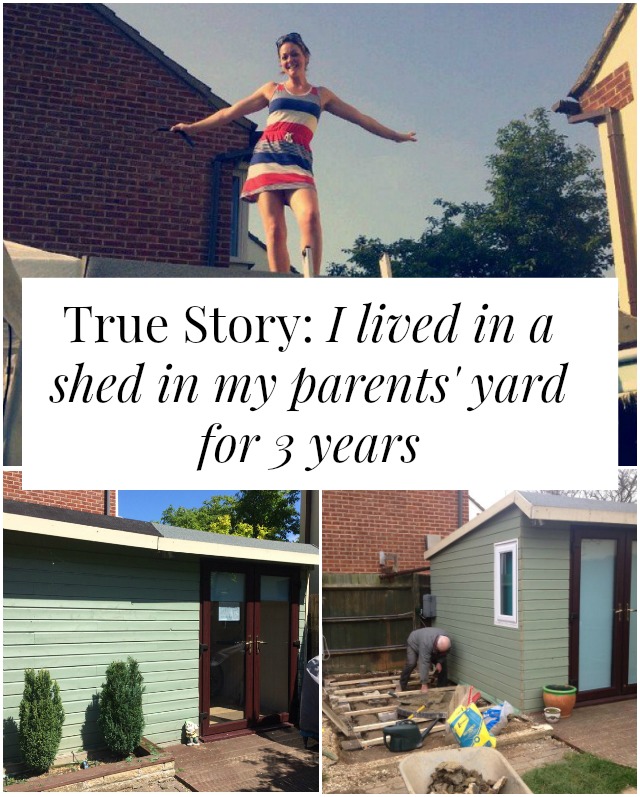 We could call it tiny house living ... but it was more like a shed. Rachel shares she story of how she came to live in a 10' x 10' shed in her parents' backyard! Click through to read more!
