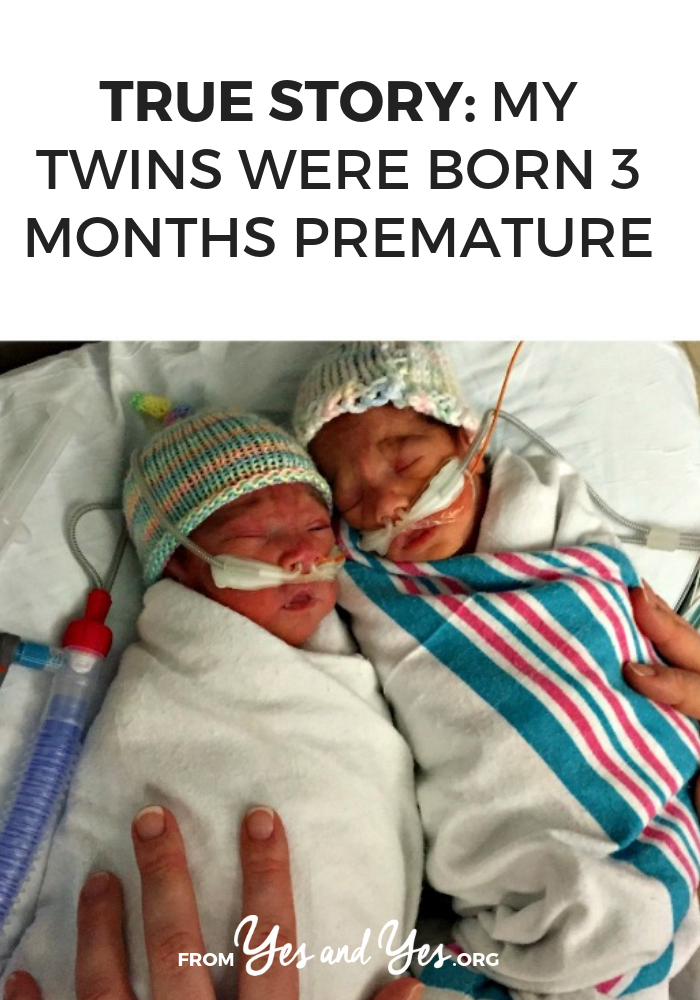 What would you do if your twins were born three months premature? How would you deal emotionally and financially? Heather shares her story of her twin daughters who were born 3 months premature. – yesandyes.org
