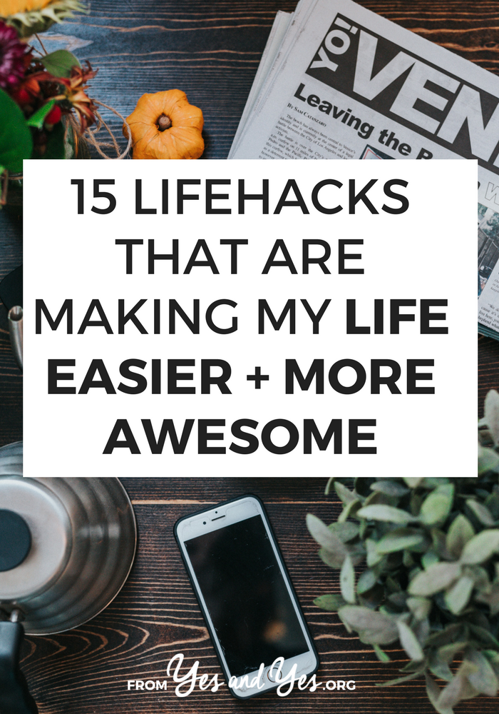 Are you looking for lifehacks? Do you want to be more productive? Click through for 14 little tweaks and products that are making my life easier and more awesome.