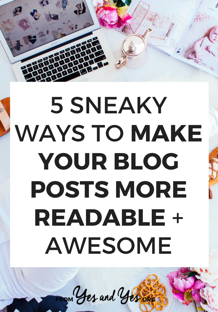 Want to make your blog posts more readable? Reduce your bounce rate and increase engagement? Making your blog posts easier to read is surprisingly easy - click through and start now!