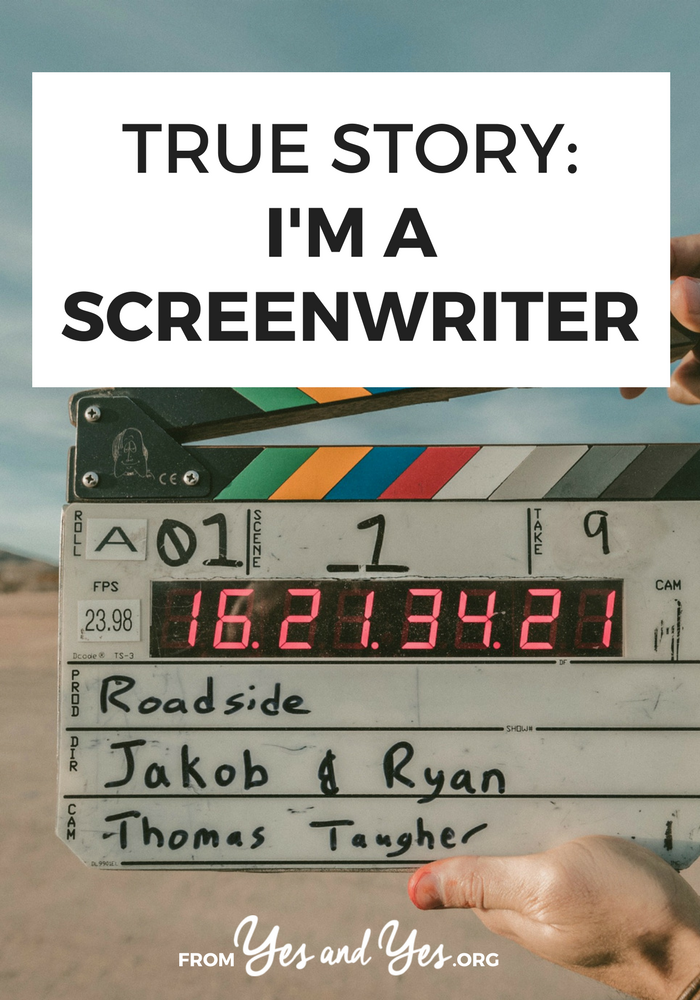 Want to become a screenwriter? Or just learn some great writing tips? Click through for one sreenwriter's career advice!