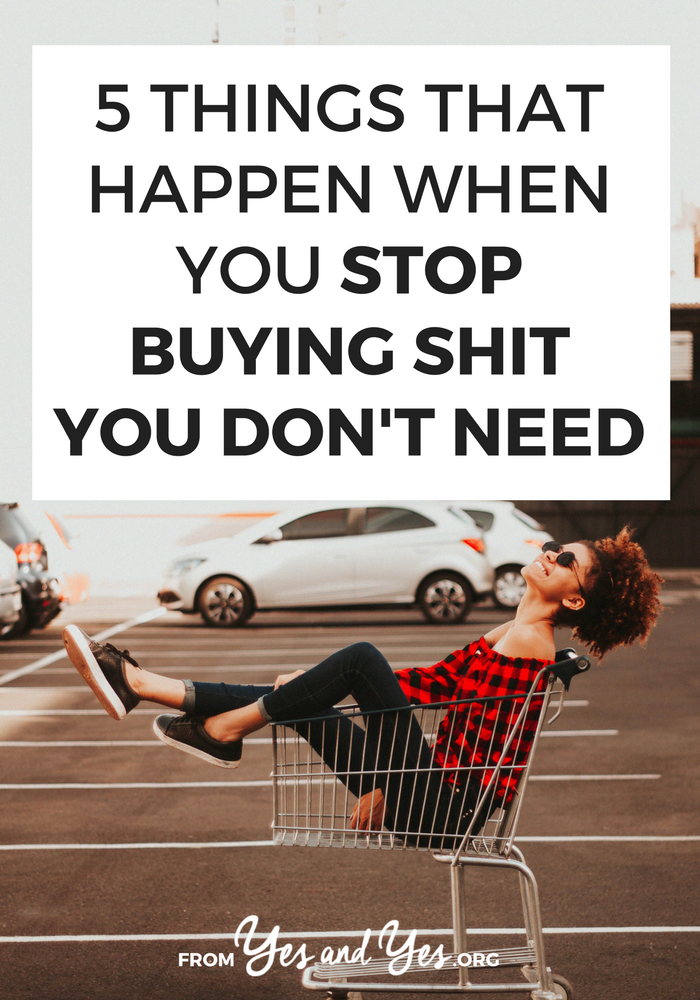 Want to stop buying shit you don't need? Struggling to stick to a budget? Looking for budget tips that don't make you feel deprived? This post will help you stick to your budget. Promise! #personalfinance #moneytips #budgeting #FIRE #savemoney