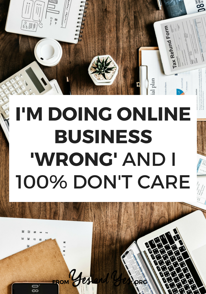 My people get better results with one-on-one coaching + live courses. So that's what I'm doing, even if that means I'm doing online business "wrong." 