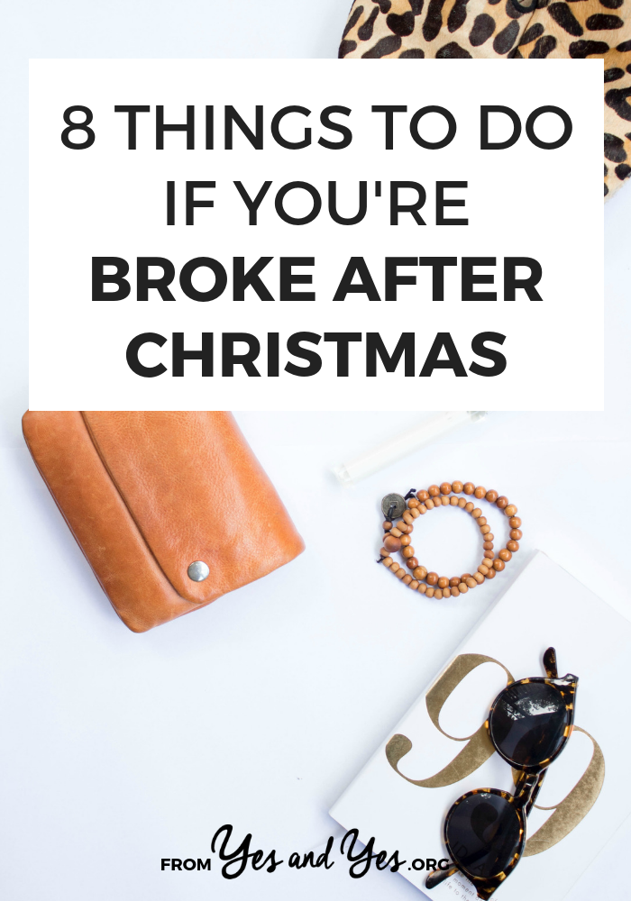Are you broke after Christmas? Looking for some personal finance advice if to get back on track after overspending? Click through for 8 money tips to deal with your Christmas credit card bill!